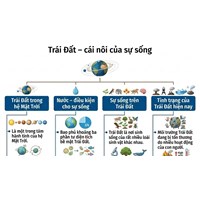 Sơ đồ tóm tắt nội dung văn bản Trái Đất cái nôi của sự sống