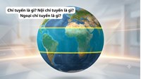 Chí tuyến là gì? Nội chí tuyến là gì? Ngoại chí tuyến là gì?