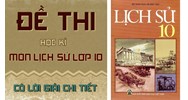 Đề thi Lịch sử lớp 10 Giữa kì 2 có đáp án mới nhất