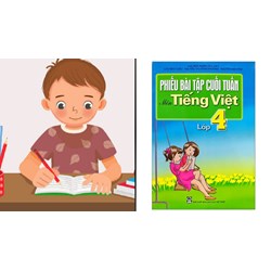 Bài tập cuối tuần Tiếng Việt lớp 4 Tuần 32 (cả ba sách) có đáp án