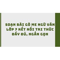 Soạn bài Gò Me Ngữ văn lớp 7 Kết nối tri thức đầy đủ, ngắn gọn