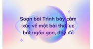 Soạn bài Trình bày cảm xúc về một bài thơ lục bát ngắn gọn, đầy đủ