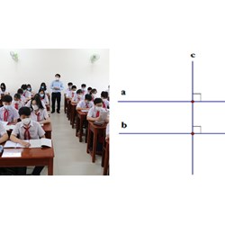Cho ba đường thẳng phân biệt a, b, c. Nếu a vuông góc với c ... ?