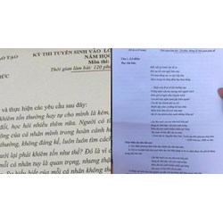 Đề thi vào 10 môn Ngữ văn tại tỉnh Đắk Lắk có đáp án