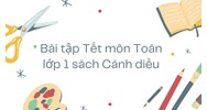 Bài tập Tết môn Toán lớp 1 sách Cánh diều có đáp án mới nhất