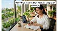 Dàn ý Nghị luận về Thực hành lối sống xanh chọn lọc hay nhất