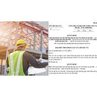 Mẫu quyết định phê duyệt danh sách nhà thầu đáp ứng yêu cầu về kỹ thuật