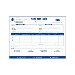 Mẫu phiếu giao hàng chuyên nghiệp, phổ biến mới nhất