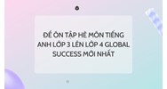 Đề ôn tập hè môn Tiếng Anh lớp 3 lên lớp 4 Global Success mới nhất