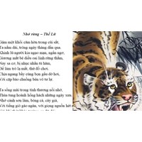 Soạn bài Nhớ rừng (Thế Lữ) ngắn gọn, đầy đủ nhất