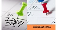 Người lao động được nghỉ không hưởng lương tối đa bao nhiêu ngày?