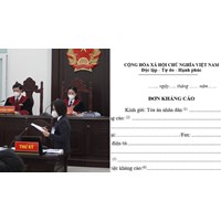 Đơn kháng cáo gửi đến Tòa án sơ thẩm hay Tòa án phúc thẩm?