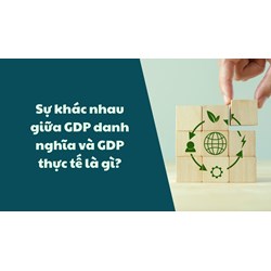 Sự khác nhau giữa GDP danh nghĩa và GDP thực tế là gì?