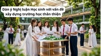 Dàn ý Nghị luận Học sinh với vấn đề xây dựng trường học thân thiện