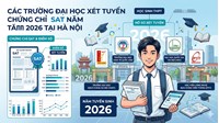 Các trường đại học xét tuyển chứng chỉ SAT năm 2026 tại Hà Nội