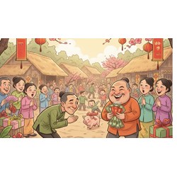 Phân tích một tác phẩm văn học thơ trào phúng Năm mới chúc nhau