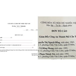Những đơn tố cáo nào sẽ không xem xét, giải quyết?