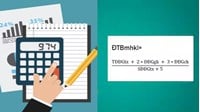 Công thức tính điểm trung bình môn học kỳ, cả năm năm học