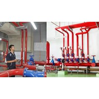 Khi đặt bơm nước chữa cháy phải tuân thủ các nguyên tắc gì?