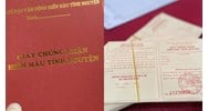 Giấy chứng nhận hiến máu tình nguyện có thời hạn suốt đời không?
