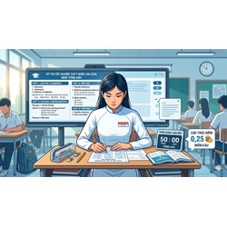 Mỗi câu trong đề thi môn Tiếng Anh THPTQG 2026 là bao nhiêu điểm?