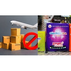 Hiện nay có được đem pháo hoa lên máy bay hay không?