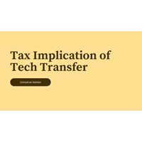Tax Implications of Tech Transfers: Consult an Advisor