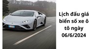 Lịch đấu giá biển số xe ô tô ngày 06/6/2024 như thế nào?