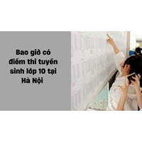 Bao giờ có điểm thi tuyển sinh lớp 10 tại Hà Nội năm 2024?
