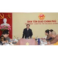 Ban Tôn giáo Chính phủ được phân cấp thực hiện tiếp nhận thông báo gì?