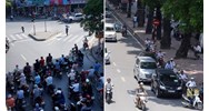Có tịch thu xe khi dừng đèn đỏ rồi bỏ xe lại vào bóng râm tránh nắng không?