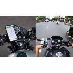 Có được vừa lái xe máy vừa phát livestream "gắn trên giá đỡ" không?