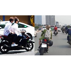 Có cấm chạy xe máy bằng 1 tay lạng lách đánh võng không?