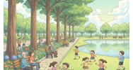 Dàn ý Tả cảnh công viên siêu hay - Tập làm văn lớp 5