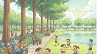 Dàn ý Tả cảnh công viên siêu hay - Tập làm văn lớp 5