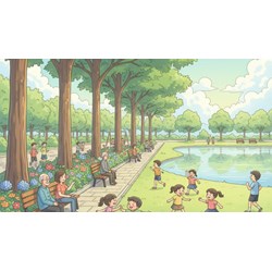 Dàn ý Tả cảnh công viên siêu hay - Tập làm văn lớp 5