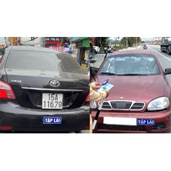 Có xử phạt xe tập lái gắn biển tập lái sai luật chạy ngoài đường không?