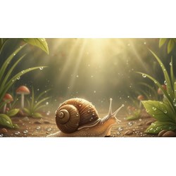 Cảm nhận về hành trình chậm rì của con ốc trong bài thơ của Ít-sa