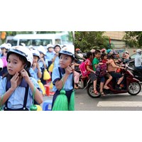 Trẻ em bao nhiêu tuổi phải đội mũ bảo hiểm khi tham gia giao thông?