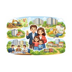 Nhà ở phục vụ tái định cư được phát triển theo những nguyên tắc nào?
