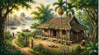 Tóm tắt Ngôi nhà tranh của cụ Phan Bội Châu ở bến Ngự hay nhất