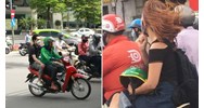 Mức phạt tiền tài xế xe ôm chở khách không đội mũ bảo hiểm