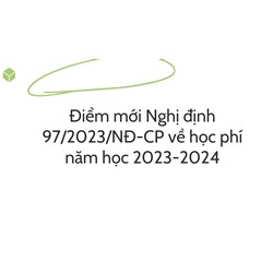 Điểm mới Nghị định 97/2023/NĐ-CP về học phí năm học 2023-2024