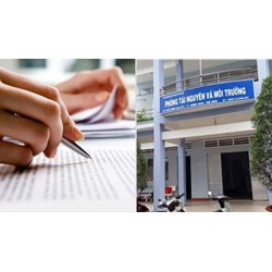 Loại văn bản Phòng Tài nguyên và Môi trường có trách nhiệm trình UBND huyện