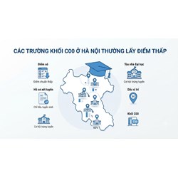 Các trường khối C00 ở Hà Nội thường lấy điểm thấp