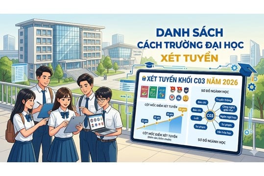 Danh sách các trường đại học xét tuyển khối C03 năm 2026 mới nhất