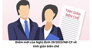 Điểm mới của Nghị định 29/2023/NĐ-CP về tinh giản biên chế
