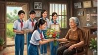 Kể lại một hoạt động xã hội: thăm Mẹ Việt Nam Anh hùng