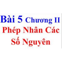 Giải Toán lớp 6, Bài 5: Phép nhân các số nguyên chi tiết nhất