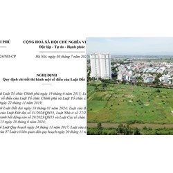 Nghị định 102 hướng dẫn Luật Đất đai 2024 điều chỉnh nội dung nào?